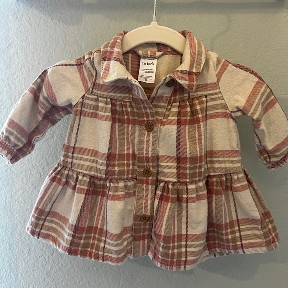 Carter's Pink Plaid and Polka Dot Newborn Sets - Picture 2 of 9